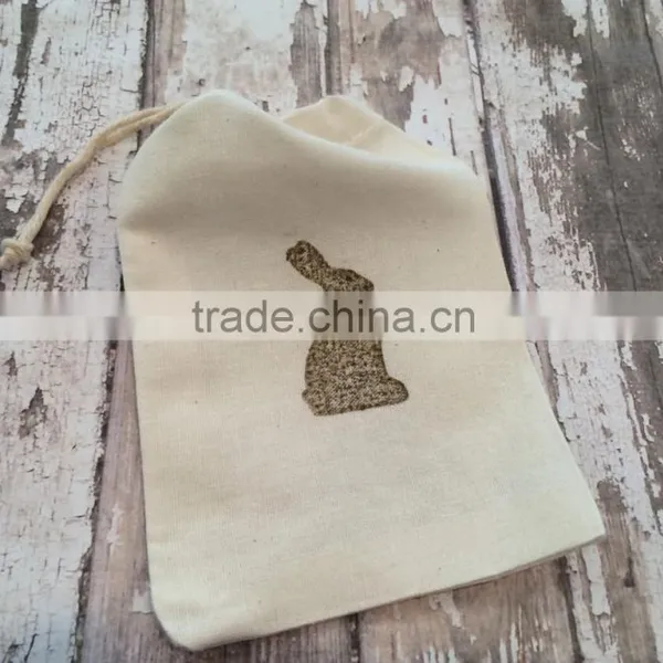 Cotton Fabric Bag With Drawstring Closure photo-3