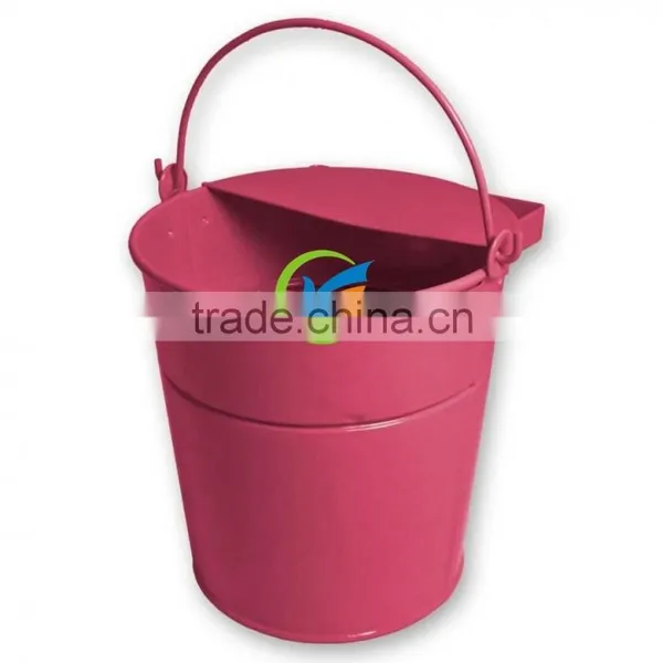 Painted Bucket Poultry Drinker, 4 Litre