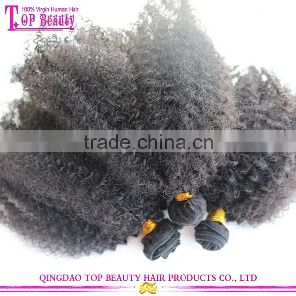 2016 New Products Brazilian Afro Kinky Hair Extensions 100% Unprocessed Afro Kinky Human Hair For Braiding photo-2