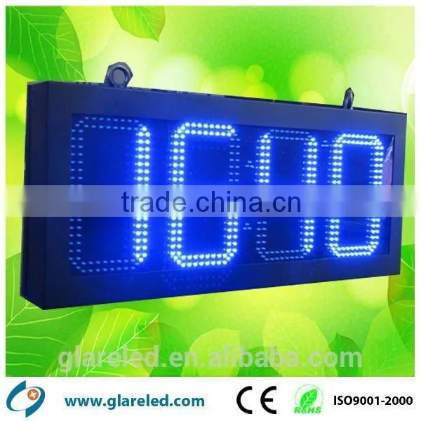 12inch Outdoor Waterproof IP65 Double-side LED Digital Clock Sign photo-2