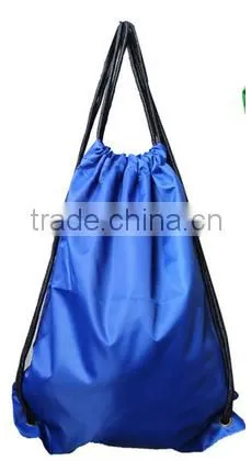 Wholesale Waterproof Polyester Fabric Cheap School Drawstring Backpack Bag photo-3