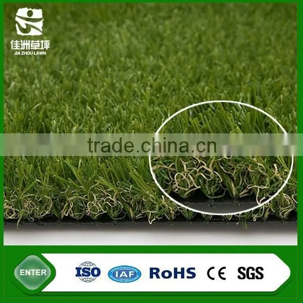 Chinese Factory Landscape Artificial Grass With Straight and Curled Yarn photo-6