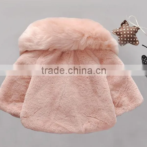 China Qualified Good Kids Children Baby Winter Coat Jacket With Embroidered Smile Face and Pompom Ball photo-3