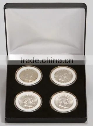 Coin Display Cases With Black Leatherette photo-5