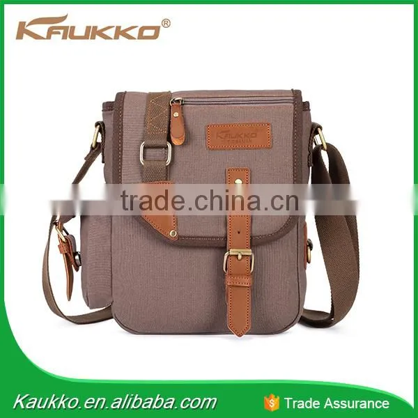 Multicolor Small Canvas Satchel Messenger Cross Body Cotton Bag photo-5