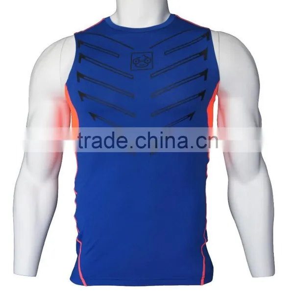 2016 New Design Fashion Custom Printed Gym Tank Top for Men photo-2