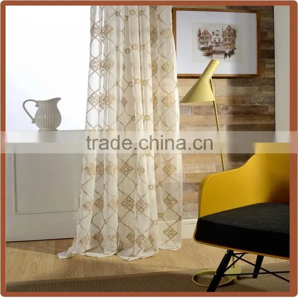 Wholesale Turkey Embroidery Curtains Voile Home Ready photo-2