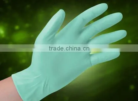 CE Approved AQL1.5 Coloured Disposable Examination Used Latex Examination Glove Powder-free ( IS09004)