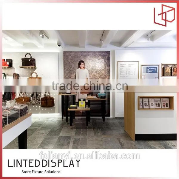 Glass Store Bags Display Showcase Kiosk Design for Big Brand Bags Shop Furniture photo-2