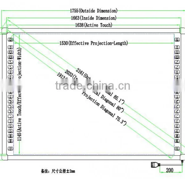 82 Inch Multitouch Interactive Smart Board IBoard photo-2