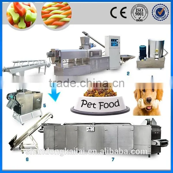 CE ISO Fully Automatic Pet Food Pellet Procduction Line Dog Food Machine