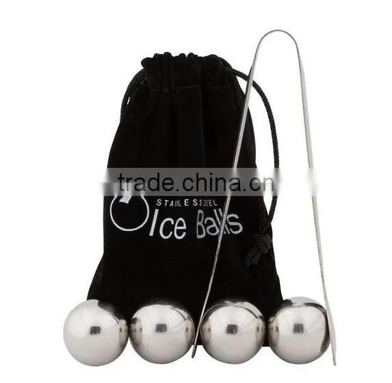 Reusable Stainless Steel Wine Whiskey Drink Chiller Stones Rocks Ice Balls Cubes photo-6