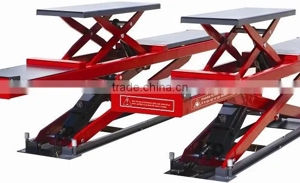 4.5T Capacity Car Scissor Alignment Lift With Rubber Pads For Protection photo-3