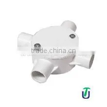 Electrical UPVC Four Way Circular Box DIN/UPVC Four Way