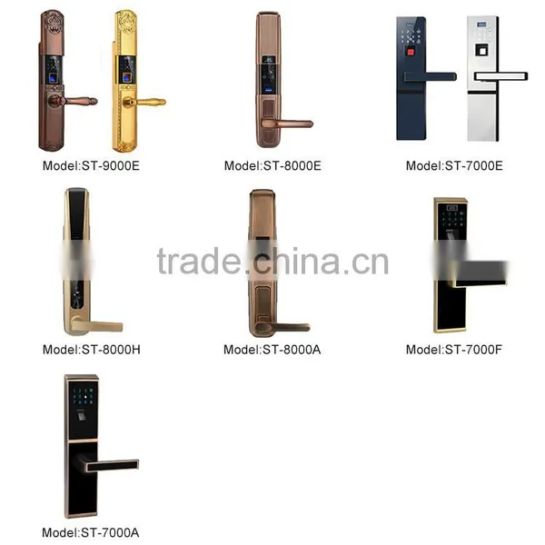 Cat's Eye Hook Function Colorful Elegant Top Quality Villa Classic Smart Door Lock photo-4