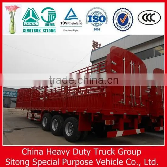 Stake Type Truck Semi Trailer Manufacturers Axle Farm Trailer photo-3