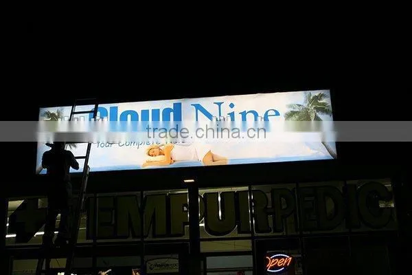 440g 500*500 9*9 Super Glossy Pvc Flex Banner Vinyl photo-3