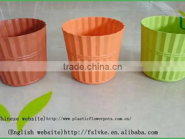 Colourful Round Planter, Plastic Flower Pot