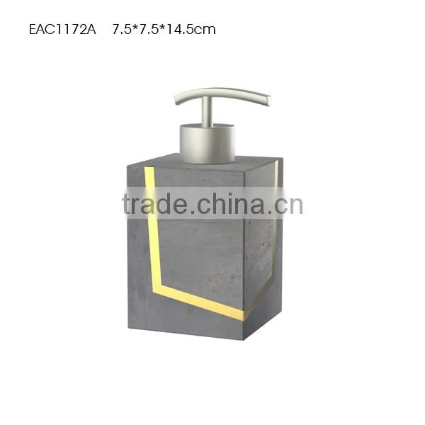 Modern Style Grey Cement / Concrete Bathroom Accessories With Groove Copper or Paninting photo-2