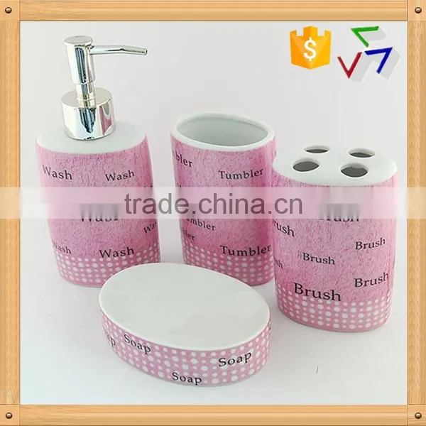 Ceramic Green Bathroom Accessories Set photo-2