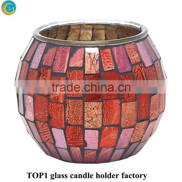 Moroccan Mosaic Glass Tea Light Votive Candle Holder in 4 Colours photo-6