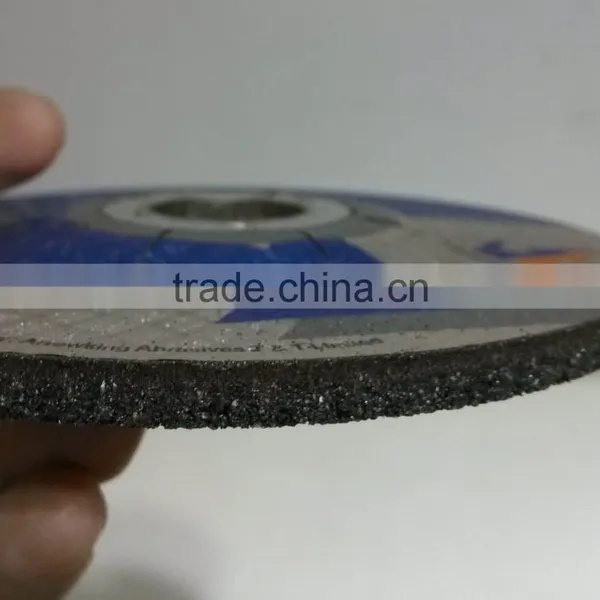 4.5" (115x6x22.2mm) Depressed Center Resin Bonded Reinforced Grinding Wheel For Metal photo-2