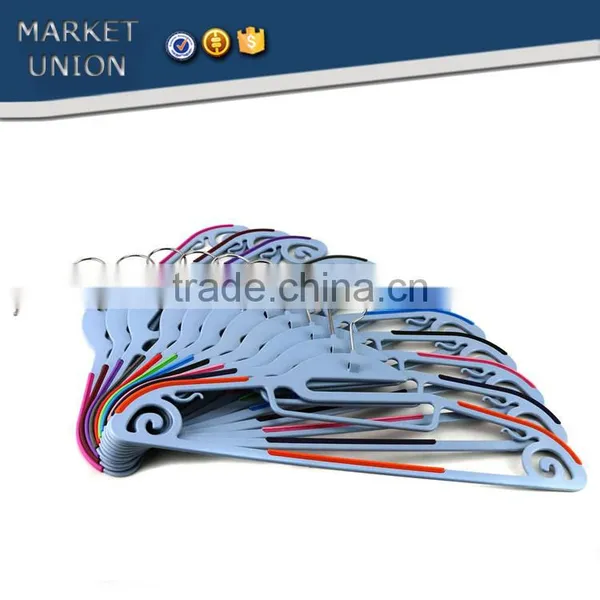 Plastic Antiskid Wet & Dry Clothes Hanger With Pulley,ABS,TPE,PP,Chrome Plated Hook photo-2