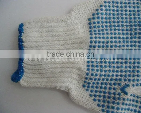 DDSAFETY 2017 Cotton Polyester Knitted Gloves With PVC Dots photo-4