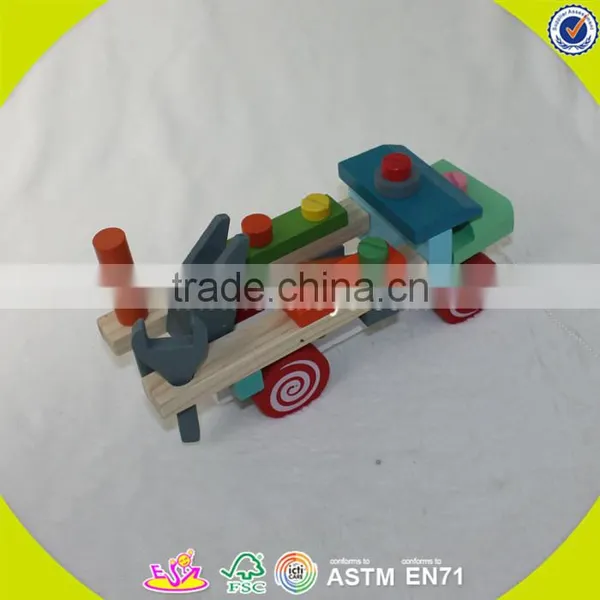 2017 Best Design Educational Children Wooden Toy Screws for Sale W03C026 photo-3