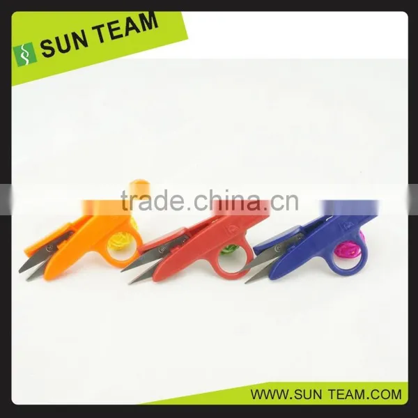ST003 4.5" FDA Durable Plastic Handle Cotton Yarn Cutting Scissors photo-2