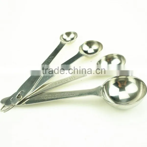 42143 4 Pcs Stainless Steel Nesting Measuring Cups and Spoons Set photo-6
