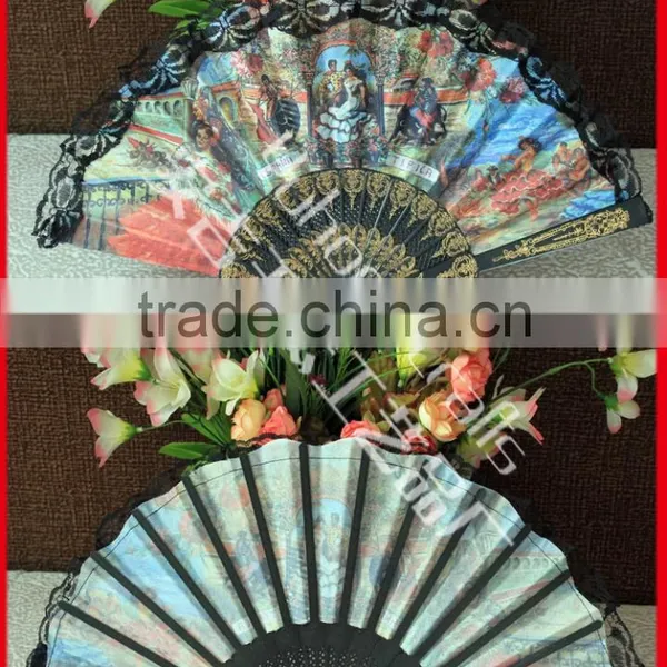 Business Gift New Spanish Plastic Fan photo-2