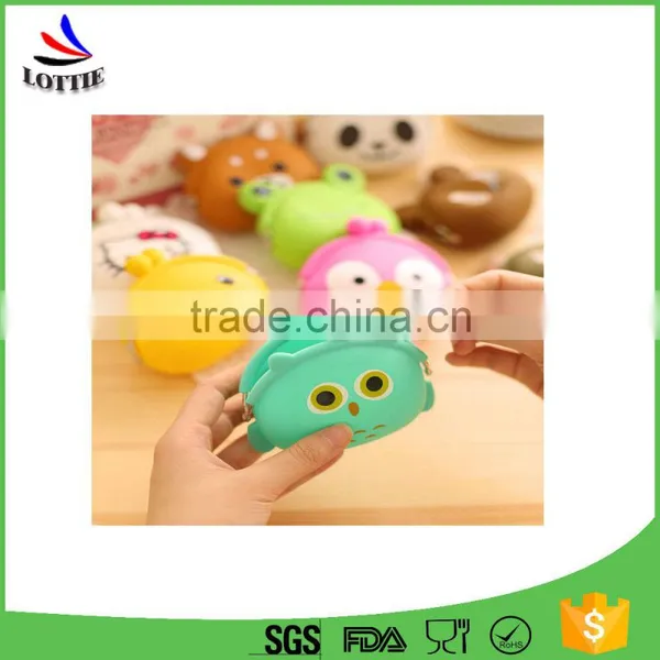 3D Cartoon Animal Candy Colored Girls Coin Bags Women Key Wallets Children Cute Cartoon Mini Coin Purse for Earphone Headphone photo-4
