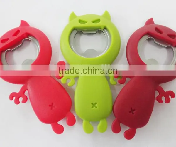Shark Shaped Cute Silicone With Stainless Steel Bottle Opener photo-4