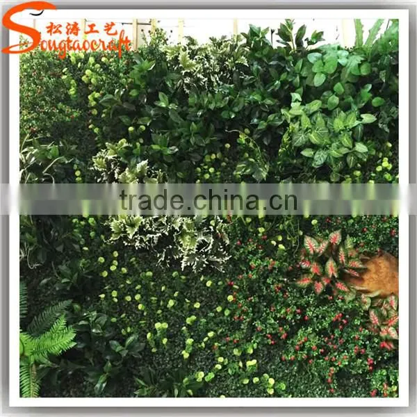 Man-made Artificial Grass Wall Plastic Artificial Plants Wall Customized Artificial Plants Wall photo-4