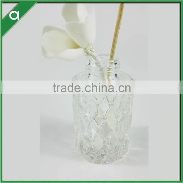 Engraved 150ml Roundl Glass Bottle for Reed Diffuser Oil photo-2