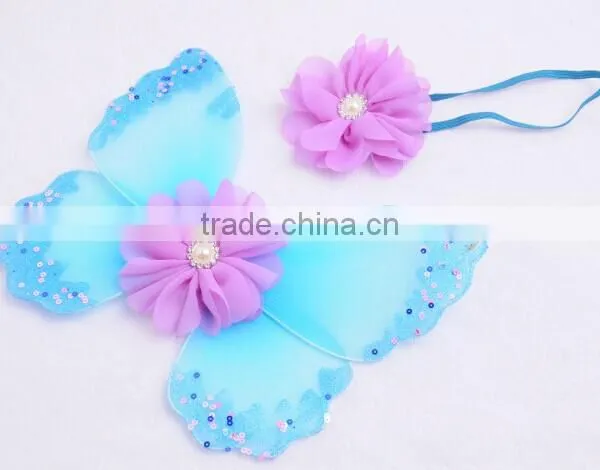 Infant Girl Photo Photography Props Newborn Baby Angel Wing With Headbands photo-3