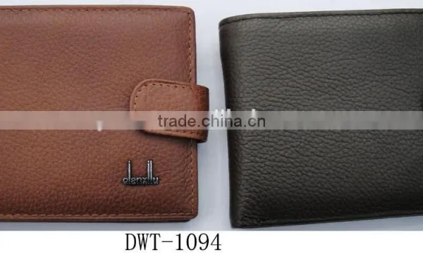 Fashion Black Brown Napa Genuine Leather Purse Wallet Money for Men photo-4