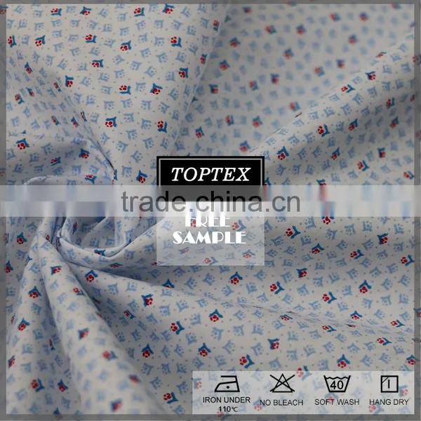 98% Cotton 2% Spandex Prined Elastic Poplin Fabric photo-4