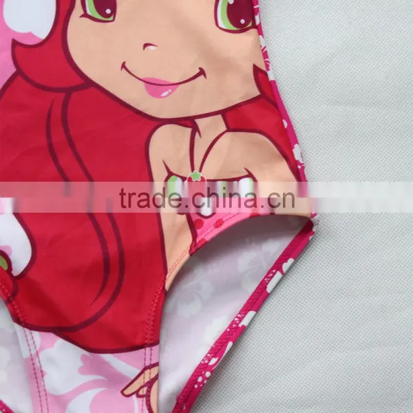 Pink Cartoon Cute Girl Swimwear photo-4