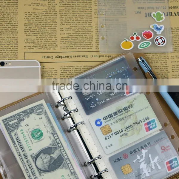 Custom PVC Pocket Transparent Internal Insert Pocket Planner Pouch photo-4