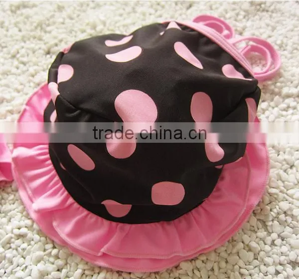Baby Girls Summer Child Swimwear 2pcs Polka Dots Halter Seaside Swimsuit/Little Girls Swimsuits photo-6