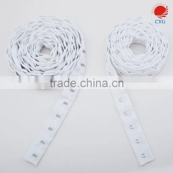 Customized Size Hook and Eye Tape, Hook and Eyes White Satin Ribbon Tape for Sewing Projuct photo-5