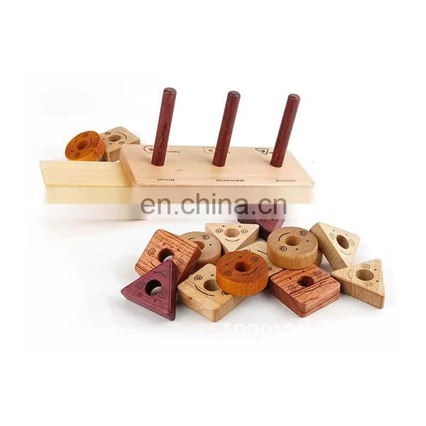 High Quality Early Educationa Wooden Montessori Toys Toddler Sorter Blocks With Factory Price photo-2
