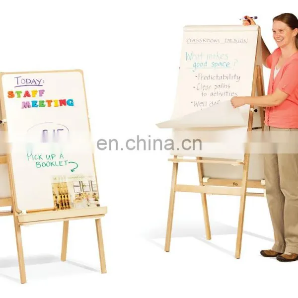 Double Sided Wooden Painting Board Stand for Children photo-5