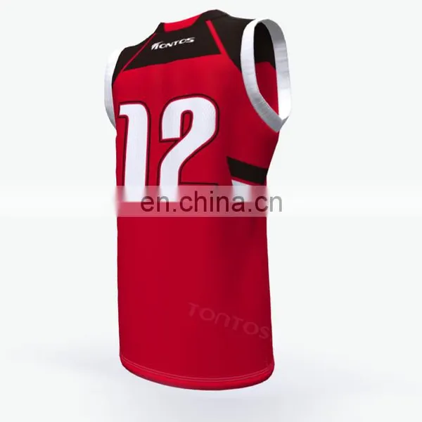 Sublimation Custom Sleevesless New Custom Basketball Top photo-5