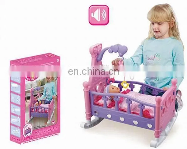 Charming Design Pretend Sweeting Grade Baby Strawberry Rocking Bed Toys Without Doll photo-6