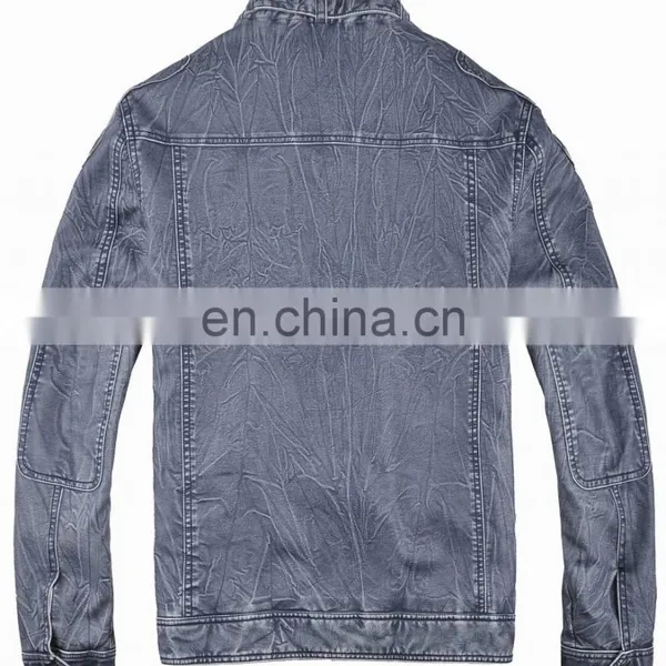 2017 Latest Design Mens Handsome Motrocycle Soft Thin Leather Jacket photo-3