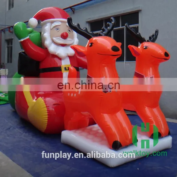 HI Charming Advrtising Inflatable Christmas Old Man Christmas Decoration Santa Claus for Sale photo-3