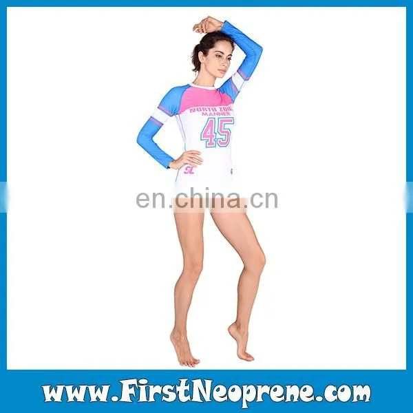 Girl's Fashionable Design Rash Guard For Ocean Sport photo-4